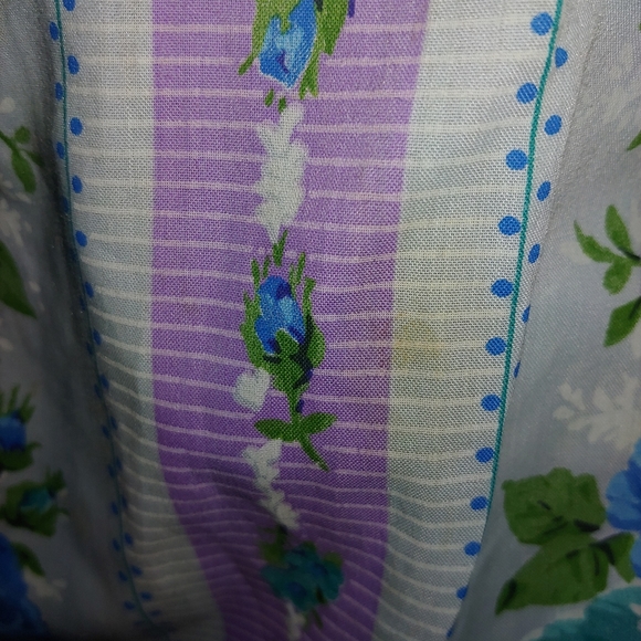 Gorgeous! Vintage Handmade Full Maxi Floral Apron - Picture 11 of 13